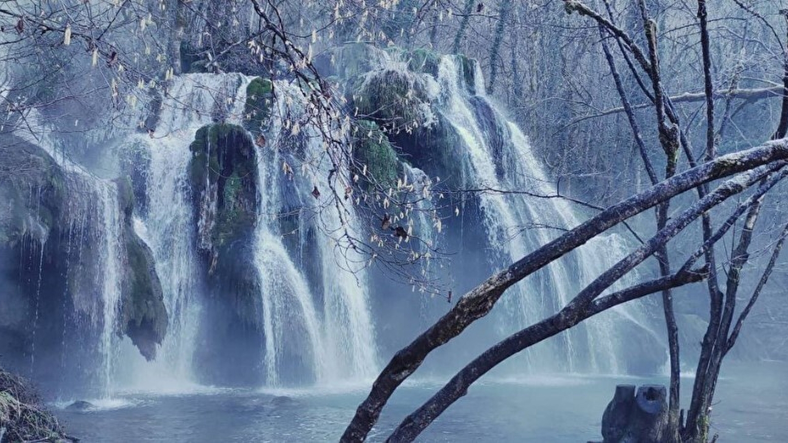 Une cascade de glace