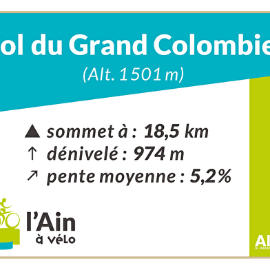 Col du Grand Colombier depuis Champagne en Valromey
