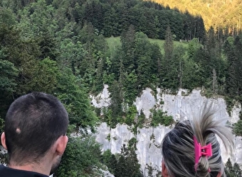 Moment romantique à la via ferrata - 