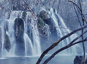 Une cascade de glace -